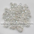 European 4*6.5MM Diamond Bicone Earring Charming Bead