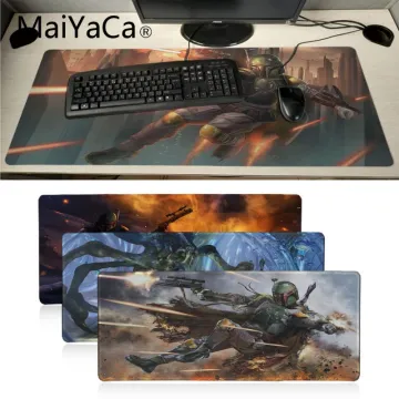 MaiYaCa Star Wars Boba Fett Durable Rubber Mouse Mat Pad Gamer Gaming Keyboard Mat Computer Tablet anime Mouse mice mat
