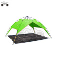 double layer Green camping tent for 3-4 person