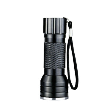 395nm 21 LED Cylindrical Mini UV Flashlight for Detecting Pet Stains and Scorpion Bites on 3 AAA Batteries
