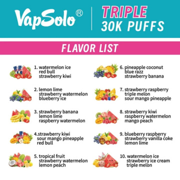 Vapsolo Triple 30000 Puffs Disposable Vape Spain