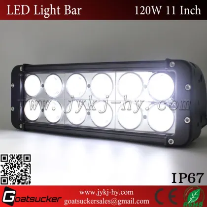 High quality dual row tow truck lite led headlight,120W single row LED light bar