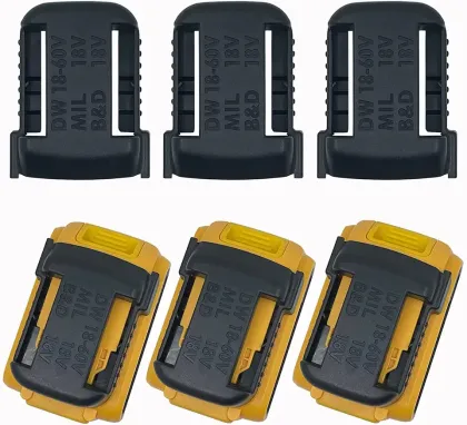 Multifunctional Battery Rack for Dewalt 18-20V and Black & Decker Batteries - Wall Mounts Holder