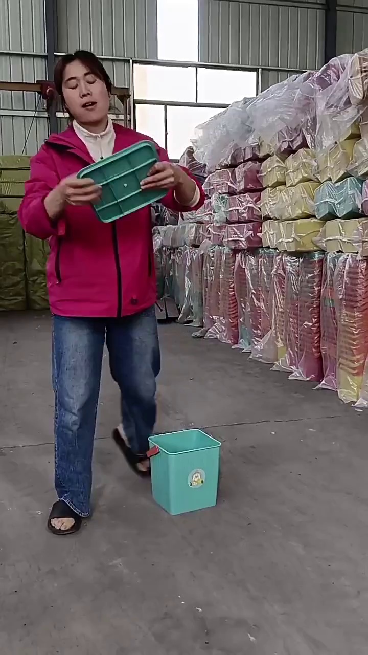 Thick Square Trash Can for Household Organization