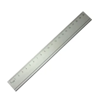 Custom Logo Design Metal Ruler for Students - 20cm Straight Aluminum School Supply