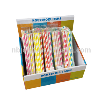 party paper straw/craft paper straws/colorful paper straws