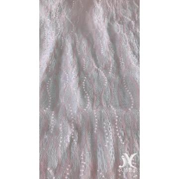 Pink Embroidery Bridal Gown Fabric