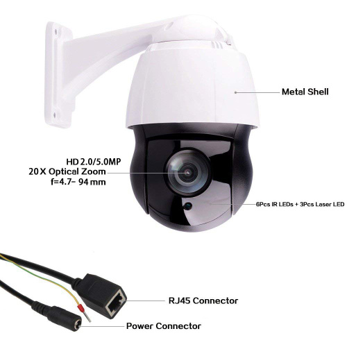4.5" 20X Speed Dome 5.0MP IP PTZ Camera