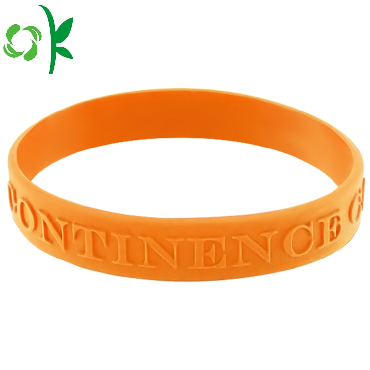 3D Light Bule Printing Wristband Embossed Elastic Band