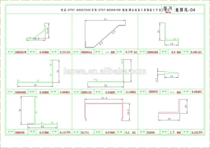 Aluminium profile for louvre door