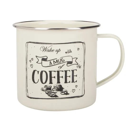 White Enamel Mug Print On Demand Factory