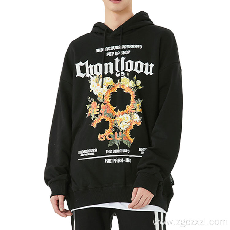 Fashion Brand Men's Vintage Alphabet Print Hoodie