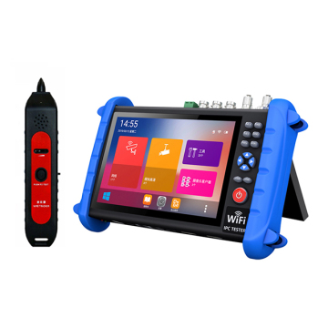 7 Inch 4K CCTV IP Camera Tester with Multimeter, TDR, Red Light Source, and Optical Power Meter for CVI, TVI, AHD, SDI