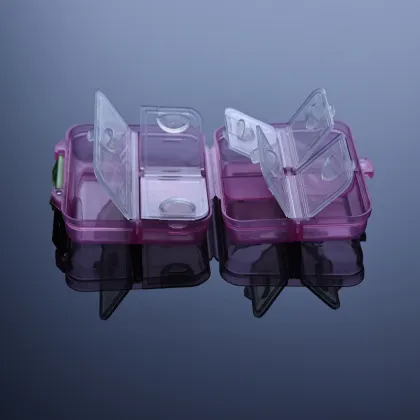 7 Compartments Double Layer Drug Pill Box