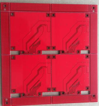 2 layer red solder ENIG PCB