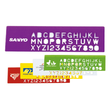 15cm Transparent Ruler with ABC Print