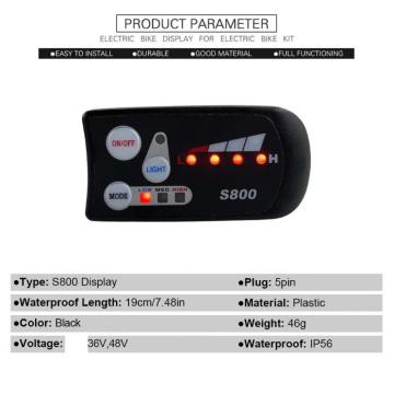 36V Controller LED S800 display Electric Bicycle kit