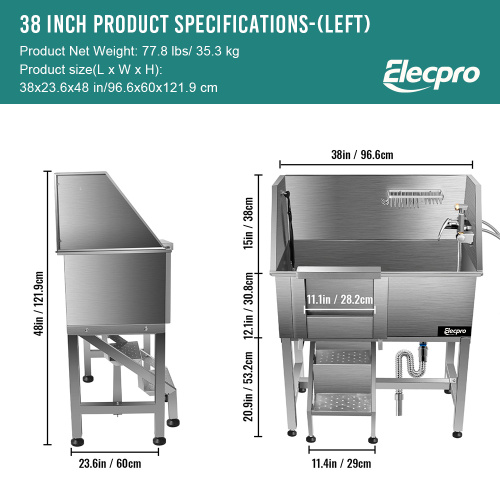 Dog Bath Tub With Ladder 38