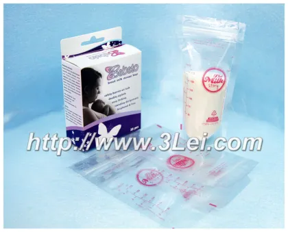 Gamma ray sterilized milk storage bag