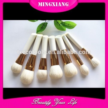 26 pcs best makeup brushes private label goat hair white handle makeup brush set