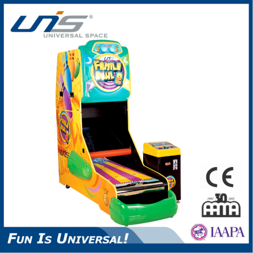 Unis game family bowling 2 kid game machine/ family game machine with bowling alley