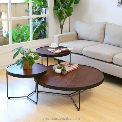 Birch Furniture America Berkley Mid-Century Modern Walnut Coffee Table