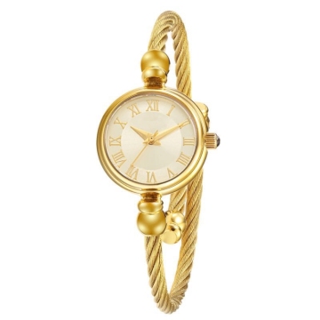 Golden Watch For Girl Customize Your Logo