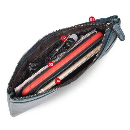 Men 's Genunie Cowhide Leather Wallet Card Holder Wallet Logo Design OEM