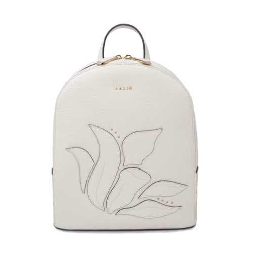 Boxy and Minimal Voyager Floral Leather Small Backpack