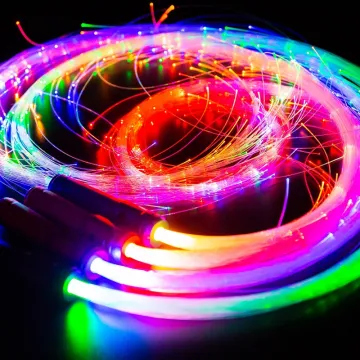 1.5W RGB Dancing Fiber Optic Whip for Parties and Light Shows