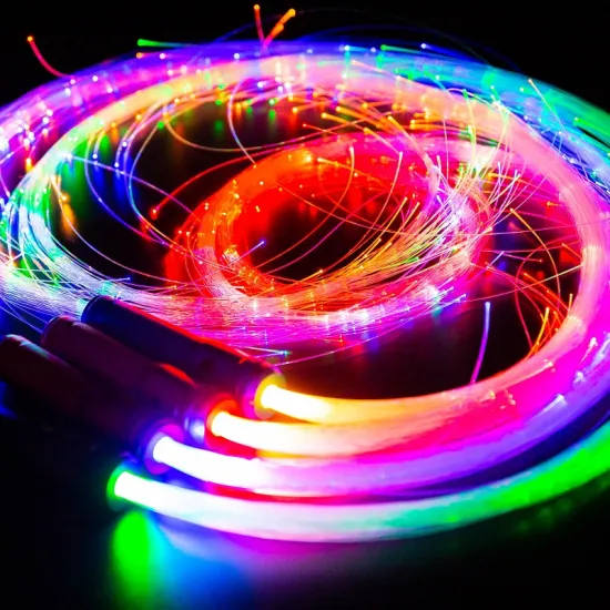 1.5W RGB Dancing Fiber Optic Whip for Parties and Light Shows