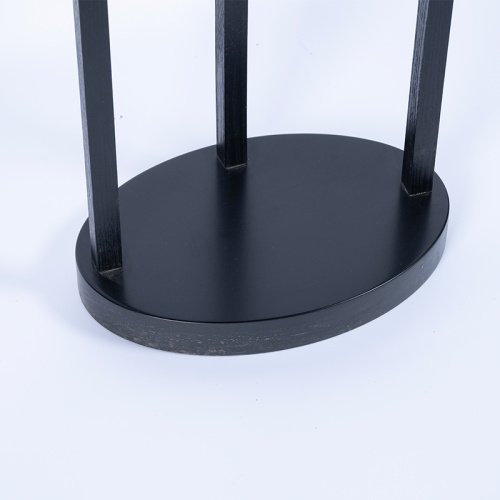 Modern Oval Shelf Light Wooden Storage Rack