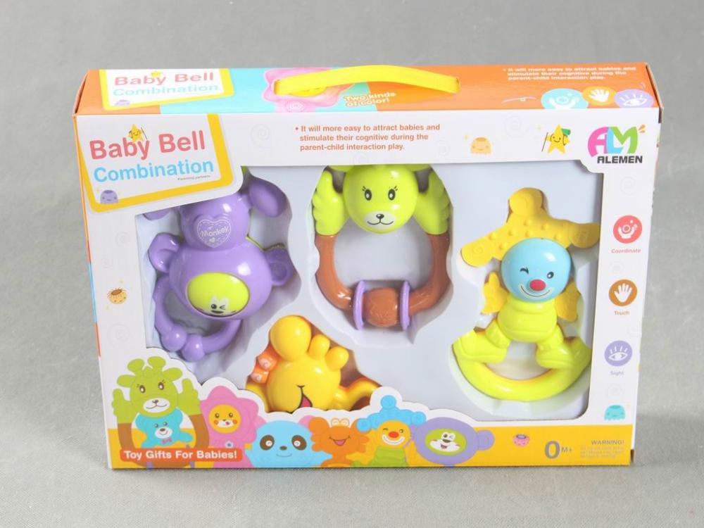 Animal Fun 4 Piece Baby Rattle