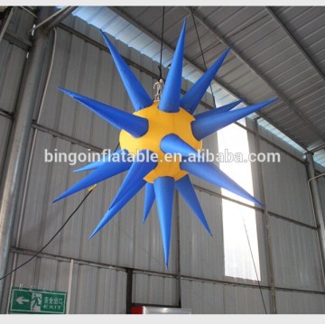 Inflatable bule and yellow ball decoration for outdoor show