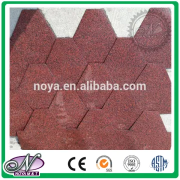 Cheap building materials coloured glaze china 3-tab asphalt shingles price made in China