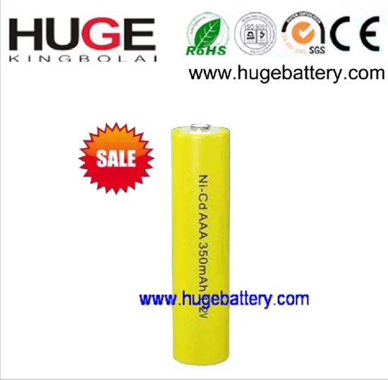 1.2V AAA 350mAh NiCd Rechargeable MP3 Player Battery