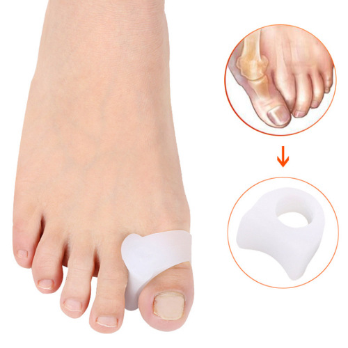 2Pcs Toe Protector Straightener Corrector Silicone Gel foot fingers Pedicure Toe Separator Bunion Adjuster Feet Massager