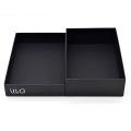 Custom Logo Underwear Packaging Black Paper Box Lid