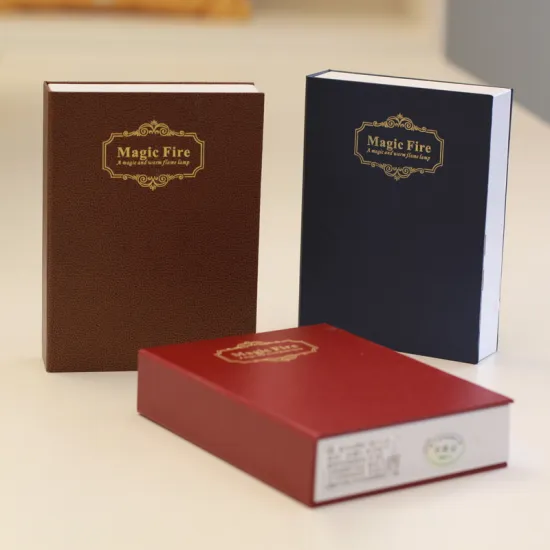 2018 newest fire lamp usb interface charging flicker Led flame book lamp