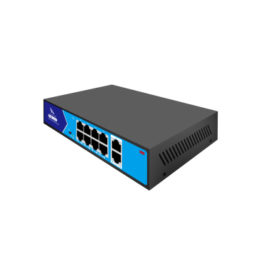 10-Port Management Switch: 2+8 GbE & 4 x 10Gb SFP+ PoE Industrial Gigabit