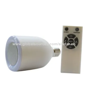 Wireless Portable LED bulb Bluetooth Speaker BT Mini Speaker Adjustable Brigtness / Volume