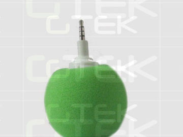 Small Portable Digital Speakers 3 Watt Green With Rechargeable