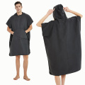 Lichtgewicht microfiber poncho -handdoek met capuchon voor volwassenen
