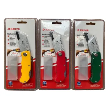 Wholesale Zinc Alloy Folding Utility Knife - Heavy Duty Cutter with Extra Blades