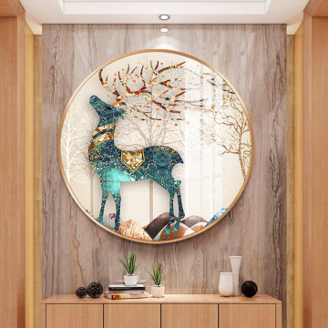 Creative Modern High-Quality Crystal Metal Home Decor Murale 3D Wall Art