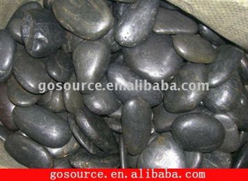 natural black pebbles