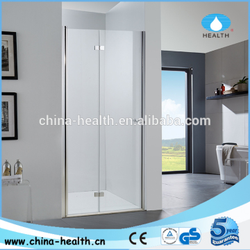 Folding bath shower screen, folding shower room