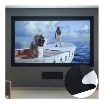 High-Resolution 2.20M to 3.66M Home Cinema Projection Film and Fabric Screen for Projectors