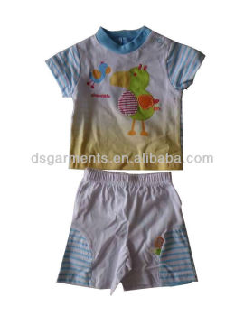 2013 latest children's clothing sets with cute printing