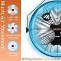HICFM 20 inch Indoor / Outdoor Weatherproof High Velocity Wall Mounted Fan with IP44 Enclosure Motor